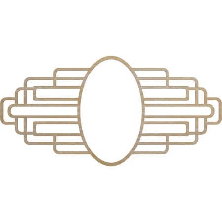 Ekena Millwork Elizabeth Wood Fretwork Pierced Ceiling Medallion, Birch, 28"W x 14"H x 7 3/4"IW x 13 1/4"IH x 3/8"T CMWP28X14X0375EBBI